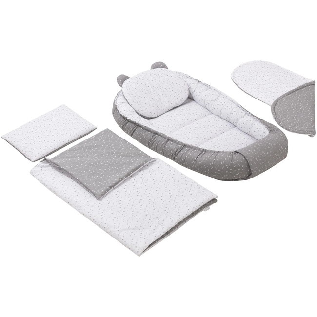 Jukki Baby Nest XXL For Babies 65x120 Set 5 pcs Twinkle Stars
