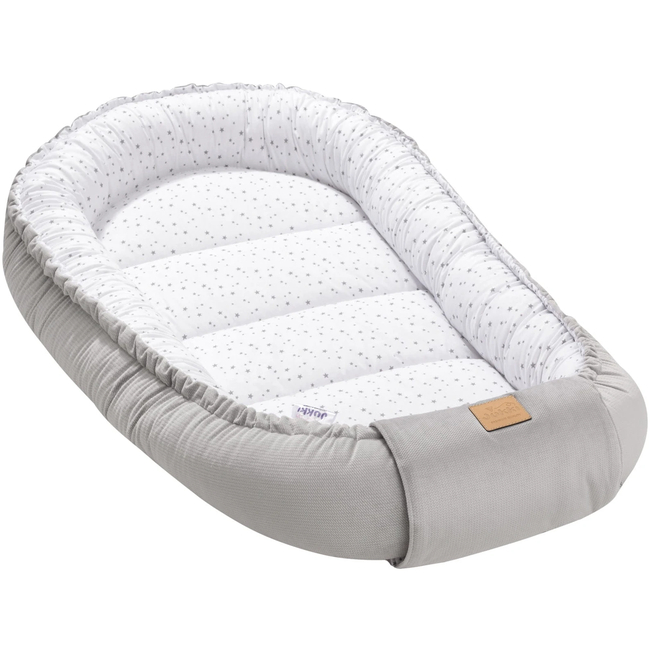 Jukki Baby Nest XXL For Babies 65x120 Set 5 pcs Twinkle Stars & Grey Velvet