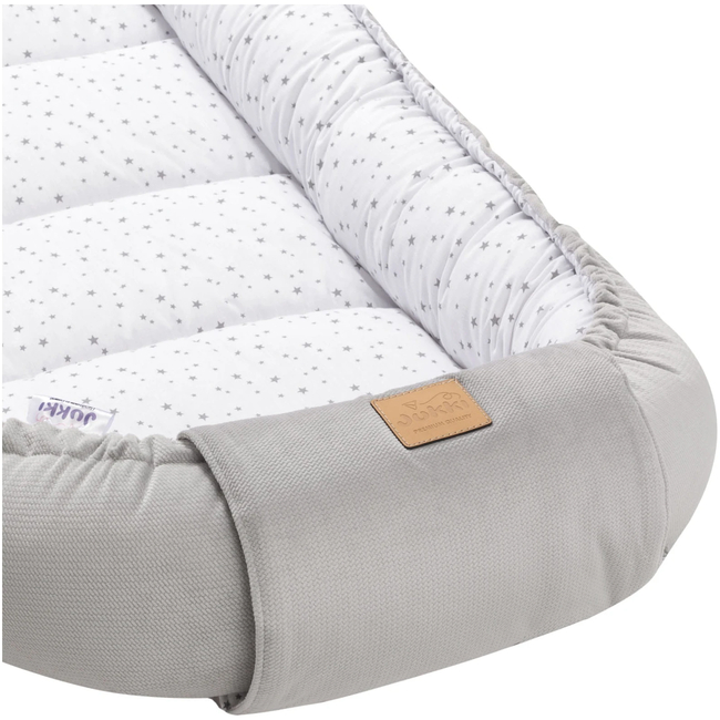 Jukki Baby Nest XXL For Babies 65x120 Set 5 pcs Twinkle Stars & Grey Velvet
