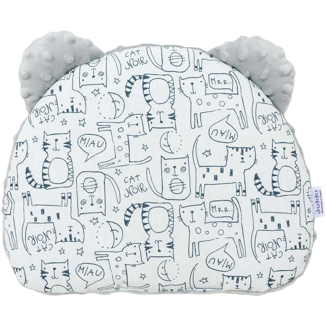 Jukki Baby Φωλιά Για Βρέφη 100x55 Σετ 5 τμχ Υφασμα Minky Hello Kitten 5904506817733