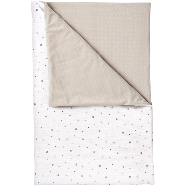 Jukki Baby Nest For Babies 100x55 Set 5 pcs Little Stars Muslin & Ecru Velvet
