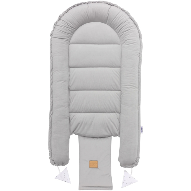Jukki Baby Nest Cocoon 100x55 Double Sided Set of 5 Twinkle Stars & Grey Velvet