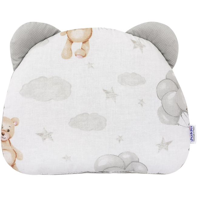 Jukki Baby Nest XXL For Babies 65x120 Set 5 pcs Cloudy Bears & Grey Velvet