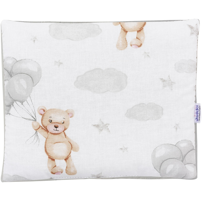 Jukki Baby Nest XXL For Babies 65x120 Set 5 pcs Cloudy Bears & Grey Velvet
