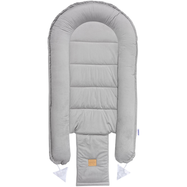 Jukki Baby Nest XXL For Babies 65x120 Set 5 pcs Cloudy Bears & Grey Velvet