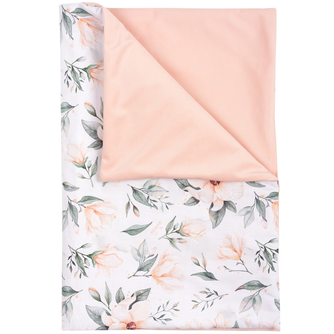 Jukki Baby Nest Cocoon Φωλιά Για Βρέφη 100x55 Διπλής Όψης Σετ 5 τχμ Magnolia Bloom Velvet