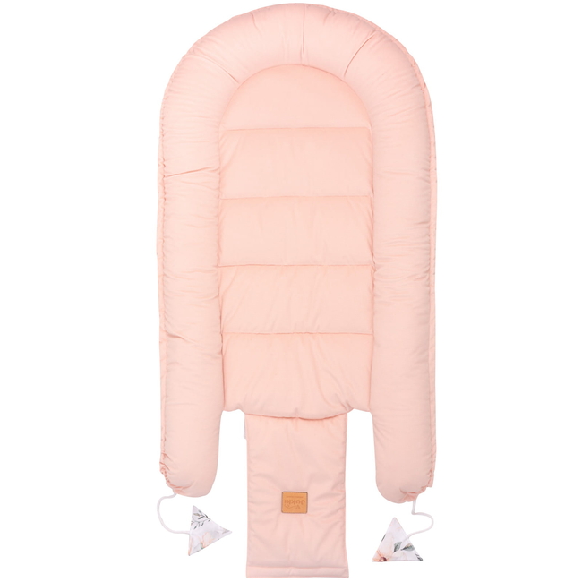 Jukki Baby Nest Cocoon Φωλιά Για Βρέφη 100x55 Διπλής Όψης Σετ 5 τχμ Magnolia Bloom Velvet