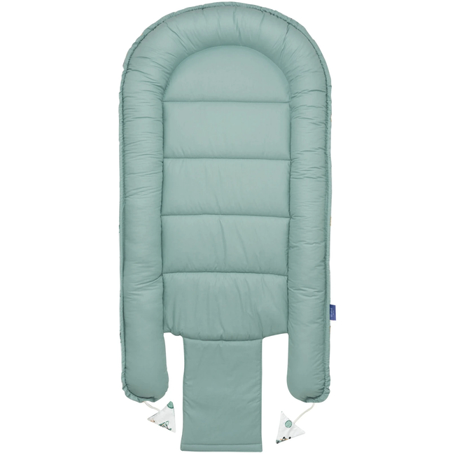 Jukki Baby Φωλιά XXL Για Βρέφη 65x120 Σετ 5 τμχ Balloon Travel & Σμαράγδι Minky