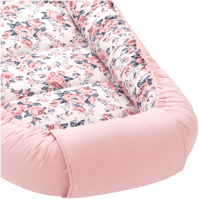 Jukki Baby Φωλιά XXL Για Βρέφη 65x120 Σετ 5 τμχ Roses