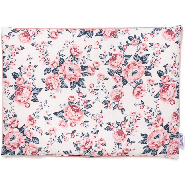 Jukki Baby Φωλιά XXL Για Βρέφη 65x120 Σετ 5 τμχ Roses & Smokey Ροζ Soft Velvet