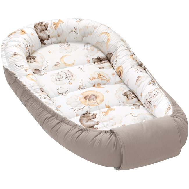 Jukki Baby Φωλιά XXL Για Βρέφη 65x120 Σετ 5 τμχ Sweet Teddy