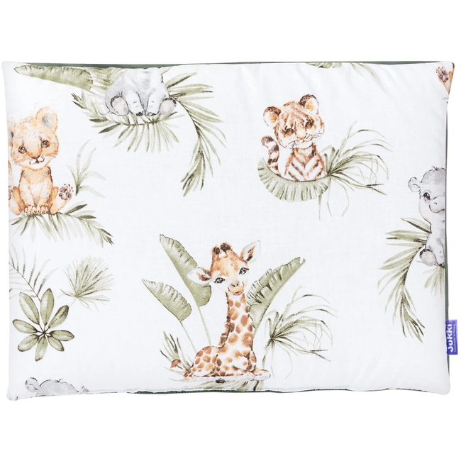 Jukki Baby Nest XXL For Babies 65x120 Set 5 pcs Savanna Fun & Ελιά βελούδο