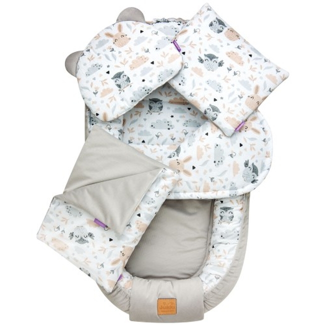 Jukki Χειροποίητο Σετ Baby Nest 5 τμχ Φωλιά Μωρού 100x55cm 0+μηνών Very Morning Velvet (5904506805853)