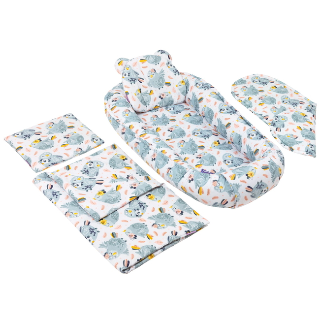 Jukki Χειροποίητο Σετ Baby Nest 5 τμχ Φωλιά Μωρού 90x50cm 0+μηνών Baby Bird 5904506809189