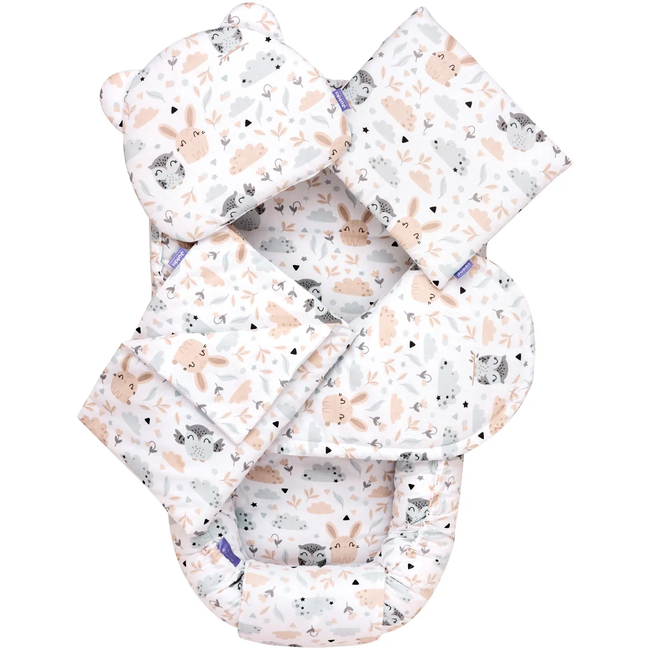 Jukki Baby Baby Nest 100x55 Set of 5 Fabric Very Morning