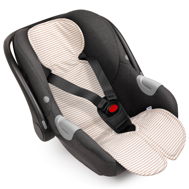 Jukki Anti-sweat cover for child car seat Beige Stripes 5904506815135