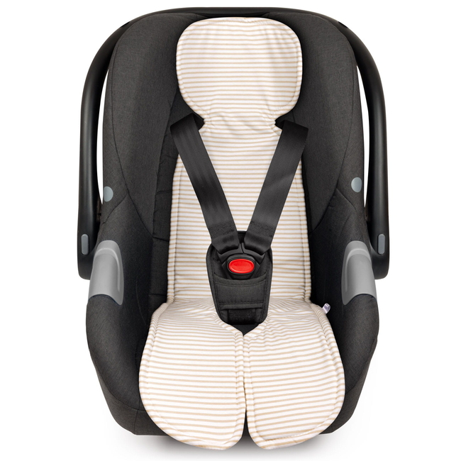 Jukki Αντι-ιδρωτικό κάλυμμα για παιδικό κάθισμα αυτοκινήτου Beige Stripes 5904506815135