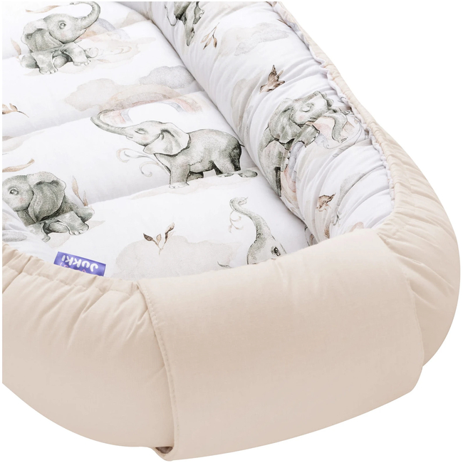 Jukki Baby Nest Cocoon 55x100 Elephant's Paradise 5904506808922
