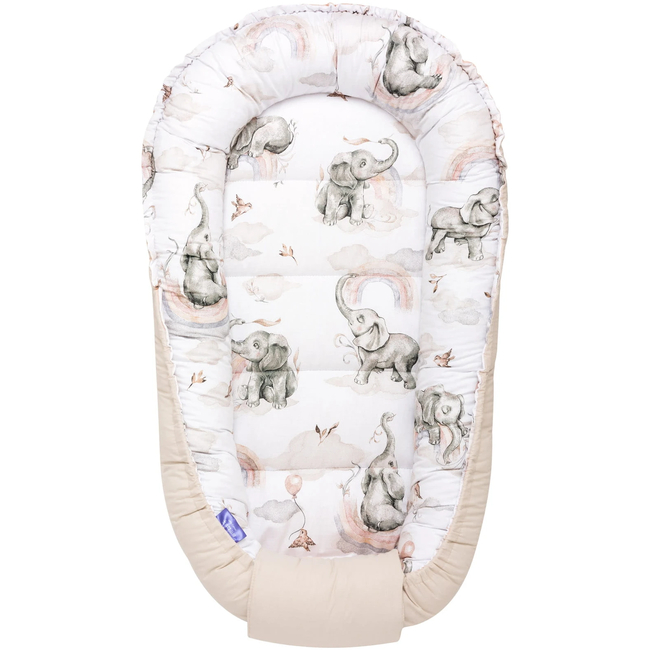 Jukki Baby Nest Cocoon 55x100 Elephant's Paradise 5904506808922