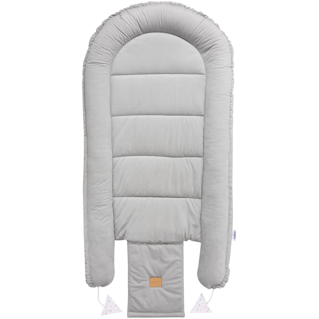 Jukki Baby Nest XXL For Babies 65x120 Twinkle Stars Grey Velvet