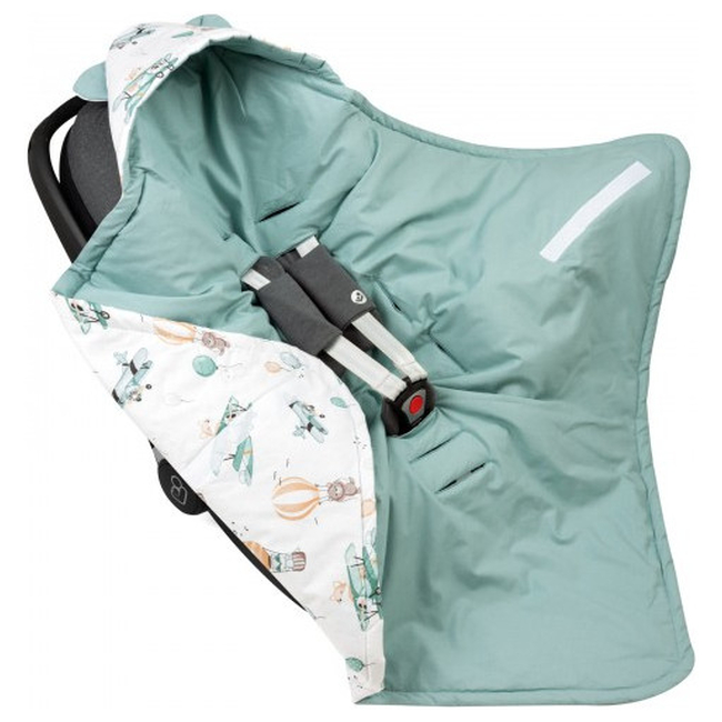 JUKKI Car Seat Blanket with Hood Balloon Travel