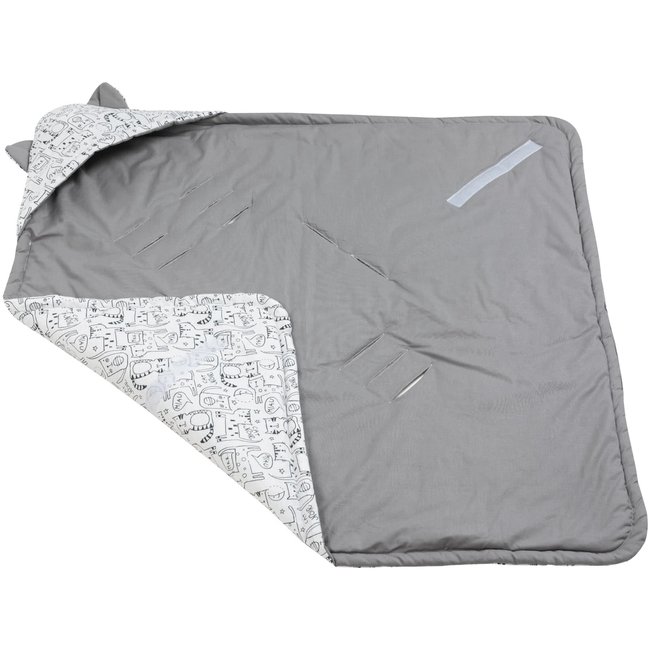 JUKKI Car Seat Blanket with Hood Hello Kitten