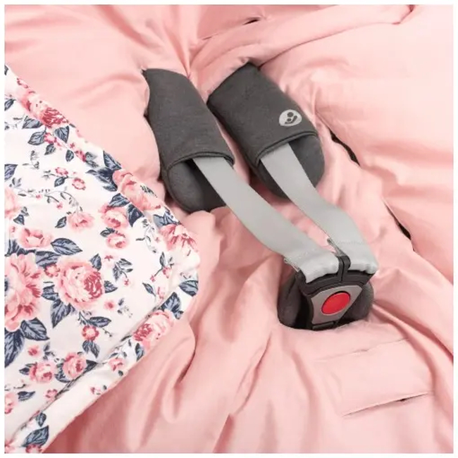 JUKKI Car Seat Blanket with Hood Roses