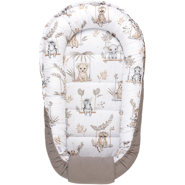 Jukki Baby Nest Cocoon 100x55 Happy Jungle 5904506821396