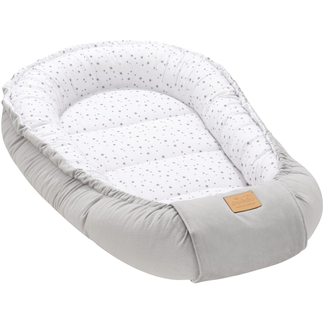 Jukki Baby Nest Cocoon 100x55 Twinkle Stars & Grey Velvet
