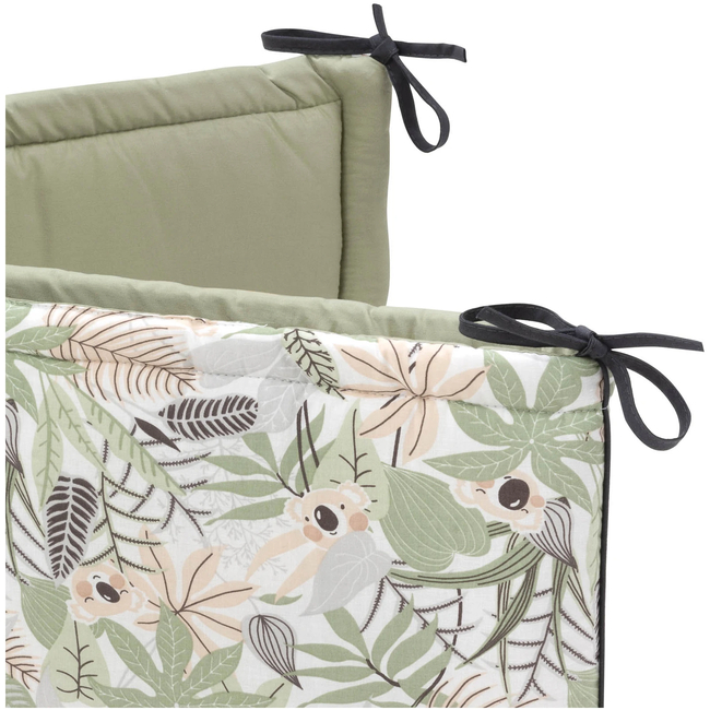 JUKKI Cot Bumper 180 x 30 cm for Bed 120 x 60 cm Koala Jungle 5904506822362
