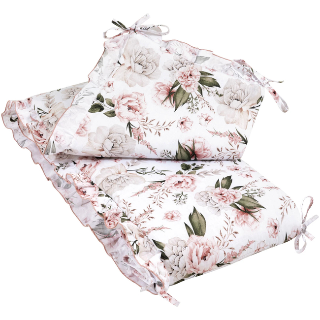 JUKKI XXL Βαμβακερή Πάντα Κούνιας 210 x 30 cm για κρεβάτι 140 x 70 cm Secret Garden