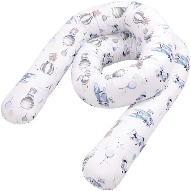 Jukki CRIB BUMPERS 300 CM Balloon Travel Blue 5904506810635