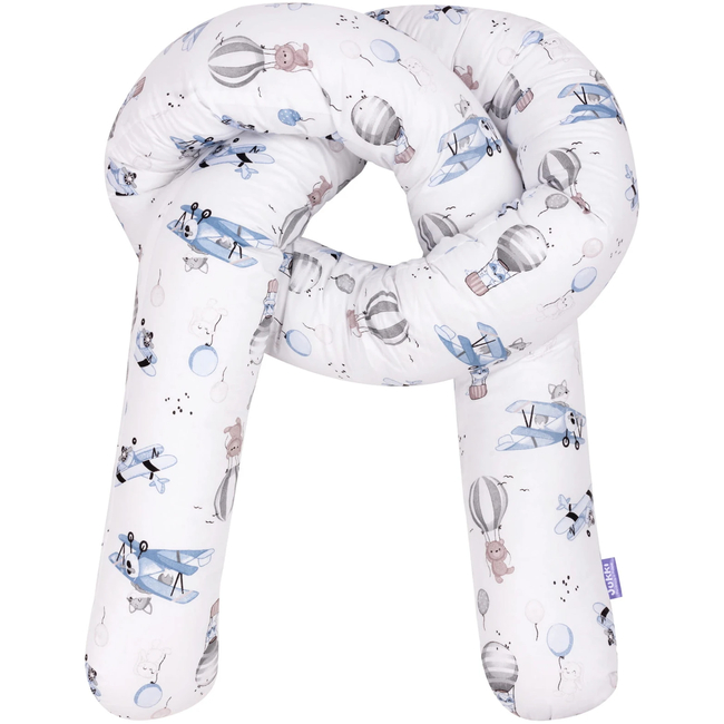Jukki CRIB BUMPERS 300 CM Balloon Travel Blue 5904506810635