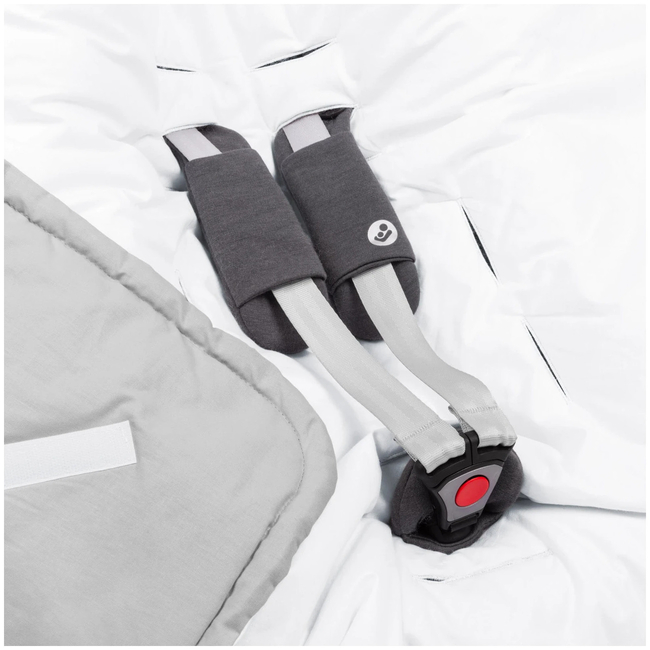 JUKKI Car Seat Blanket with Hood Pastel Grey 5904506805136