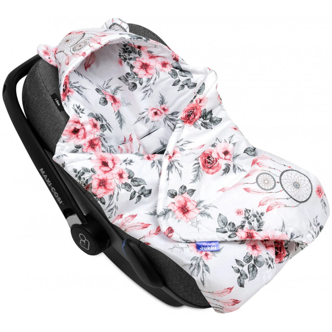 JUKKI Car Seat Blanket with Hood Summer Dream 5904506805198