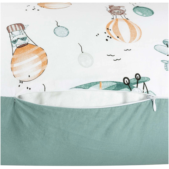 JUKKI Nursing Pillow with cover 60 x 40 x 15cm Balloon Travel