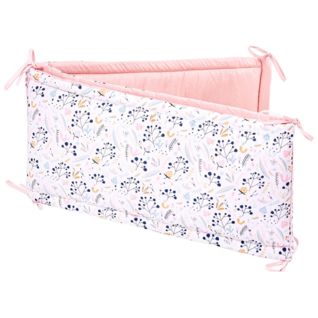 JUKKI Cot Bumper 180 x 30 cm for Bed 120 x 60 cm Soft Meadow 5904506804382