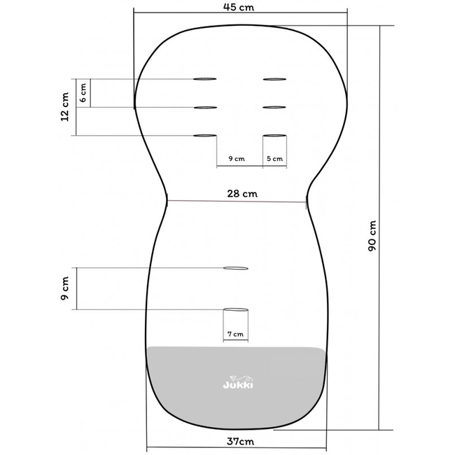 Jukki Protective Double-Sided Stroller Cover Tea Roses 5904506806355