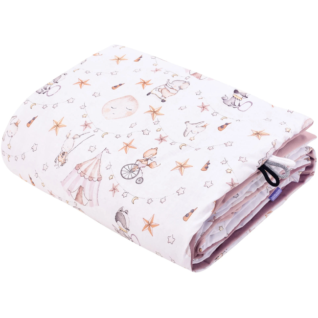 JUKKI Soft Baby Blanket 100x140cm Candy Circus & Heather soft velvet