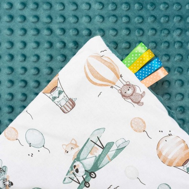 JUKKI Soft Baby Blanket 100 x 140 cm - Balloon travel