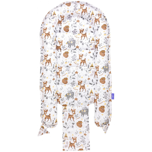 Jukki Baby Φωλιά Για Βρέφη 100x55 Σετ 5 τμχ Υφασμα Magical Woodland 5904506803545