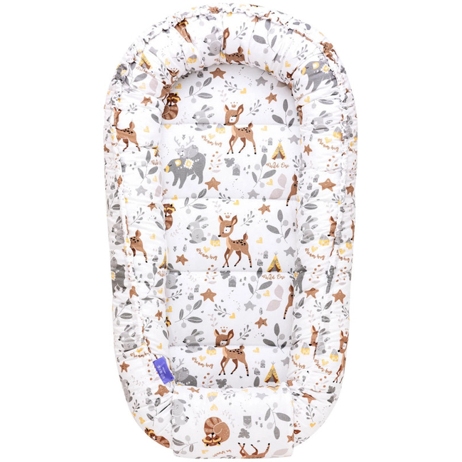Jukki Baby Φωλιά Για Βρέφη 100x55 Σετ 5 τμχ Υφασμα Magical Woodland 5904506803545