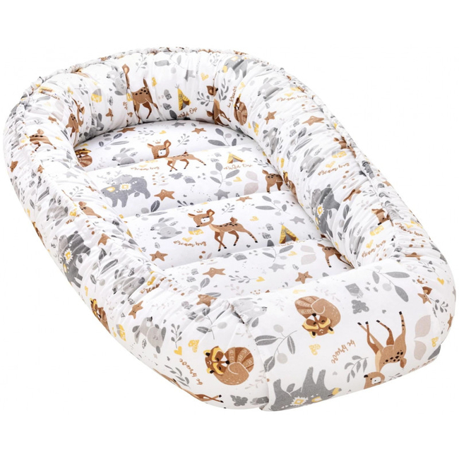 Jukki Baby Φωλιά Για Βρέφη 100x55 Σετ 5 τμχ Υφασμα Magical Woodland 5904506803545