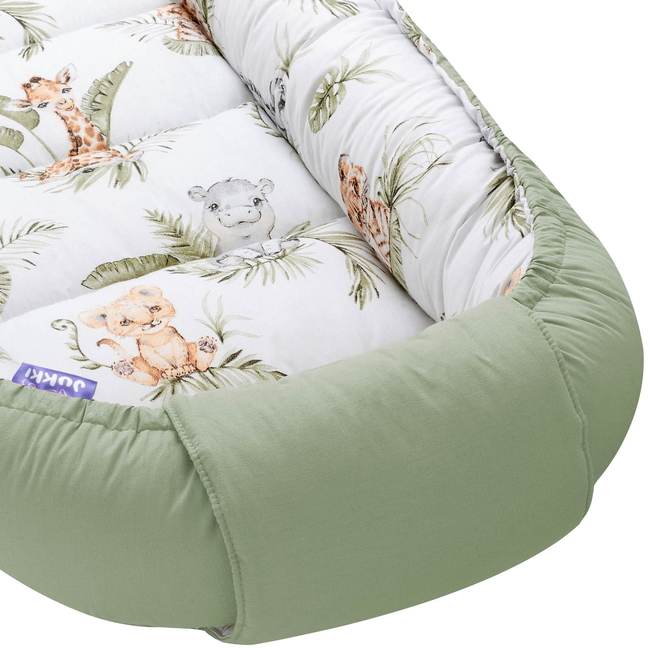 Jukki Χειροποίητο Σετ Baby Nest 5 τμχ Φωλιά Μωρού 100x55 0+μηνών Savanna Fun 5904506809714