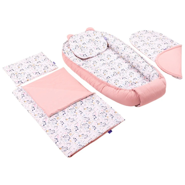 Jukki Χειροποίητο Σετ Baby Nest 5 τμχ Φωλιά Μωρού 90x50cm 0+μηνών Soft Meadow 5904506804191