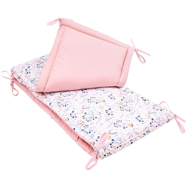 JUKKI Cot Bumper 210 x 30 cm for Bed 140 x 70 cm Soft Meadow 5904506804399