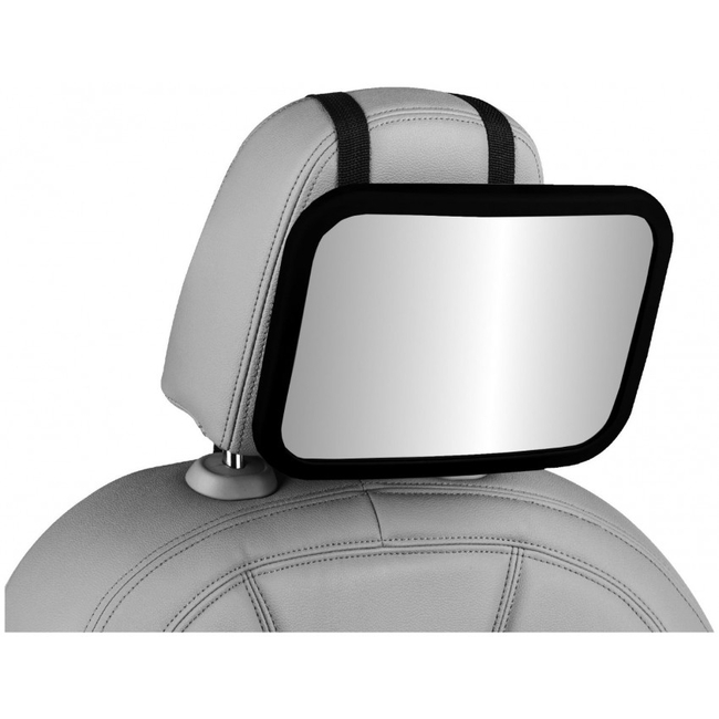 Altabebe AL1104  Baby Car Mirror | 1 SAFEST rear view mirror for rearward facing child seat | Fits any adjustable headrest 24.5 x 17.5 cm