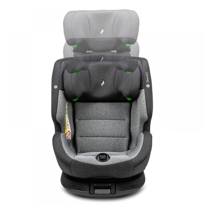 Osann One 360 S i-Size 76-150cm Child Seat 0-36 kg Universe Gray 108301252