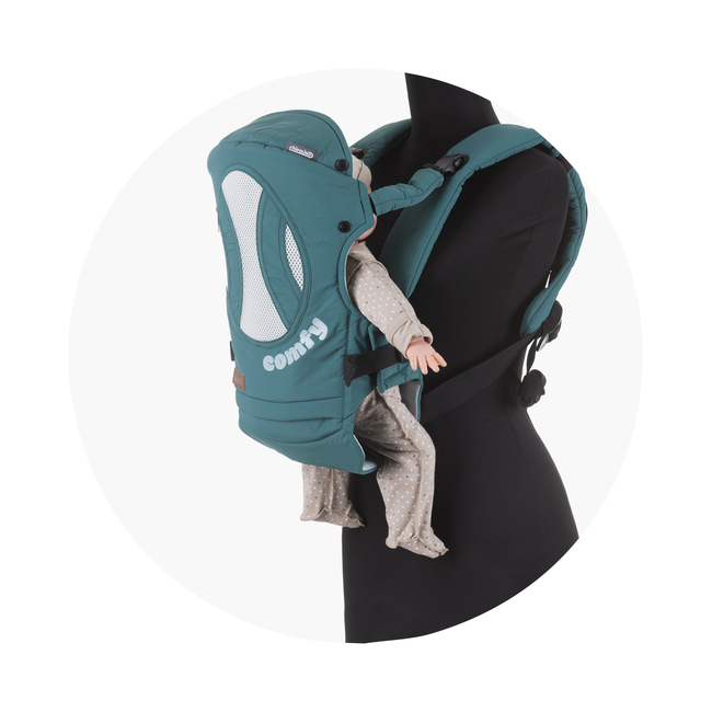 Chipolino Comfy 3 in 1 Baby Carrier Carry & Back 3+ months Aloe KENCM0224AL
