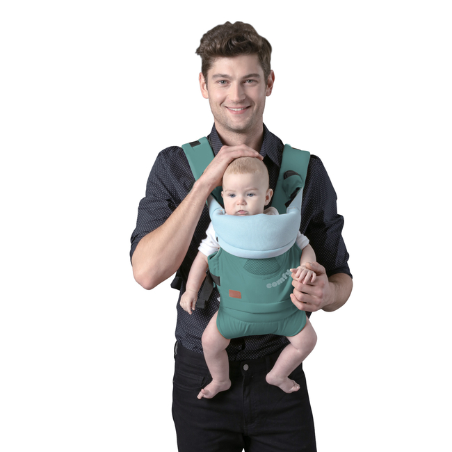 Chipolino Comfy 3 in 1 Baby Carrier Carry & Back 3+ months Aloe KENCM0224AL
